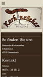 Mobile Screenshot of korkenzieher-weinstube.de